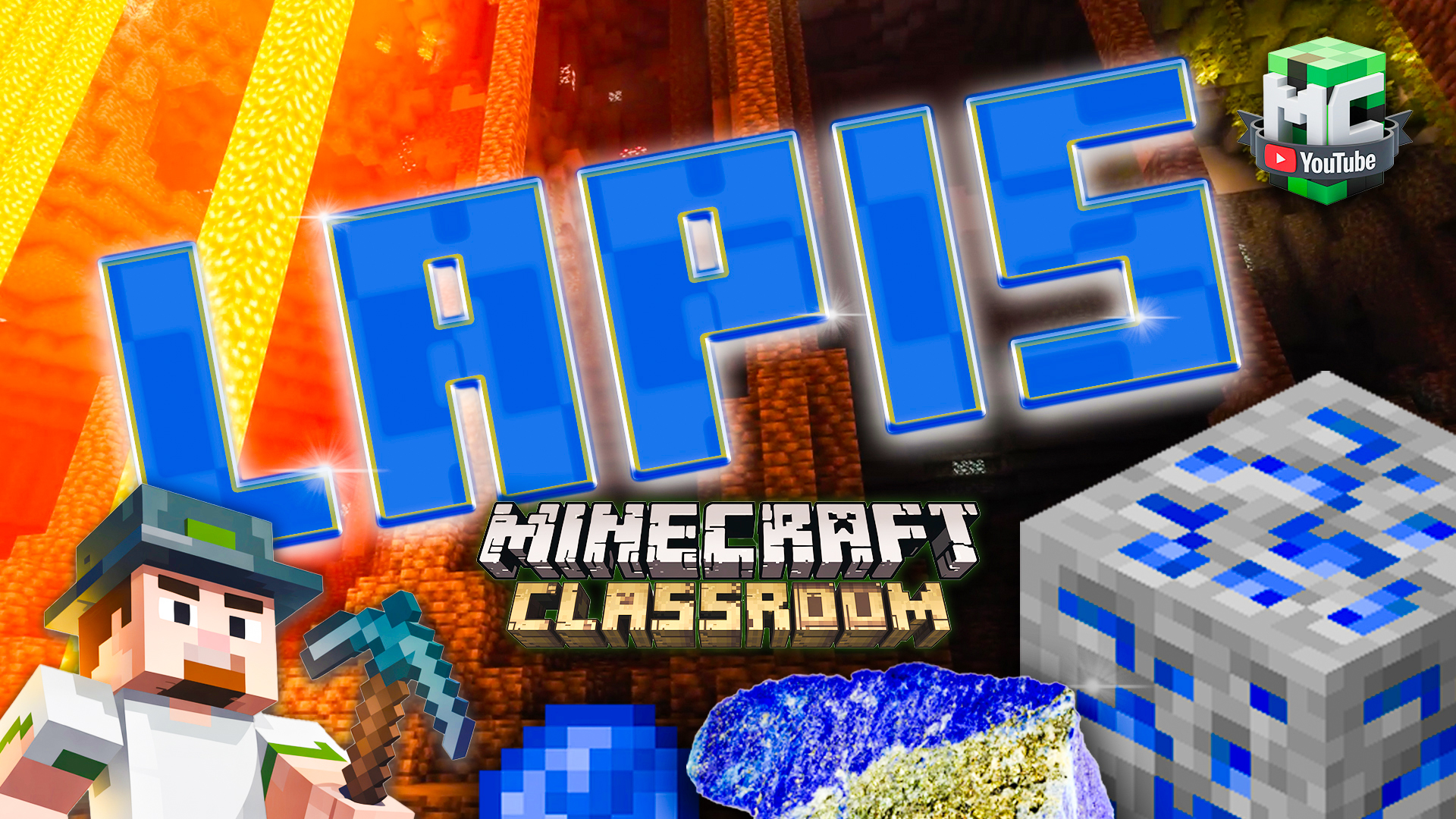 Lapis Lazuli blocks in Minecraft with enchanting table